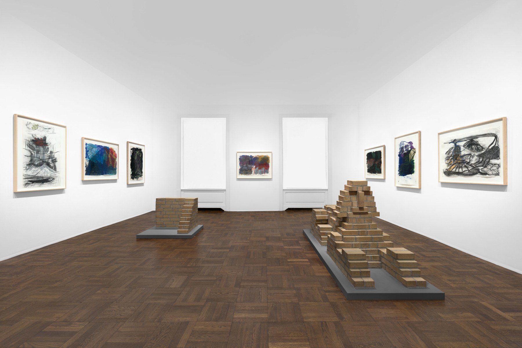 PER KIRKEBY Works on Paper, Works in Brick 20 November 2019 through 25 January 2020 UPPER EAST SIDE, NEW YORK, Installation View 2