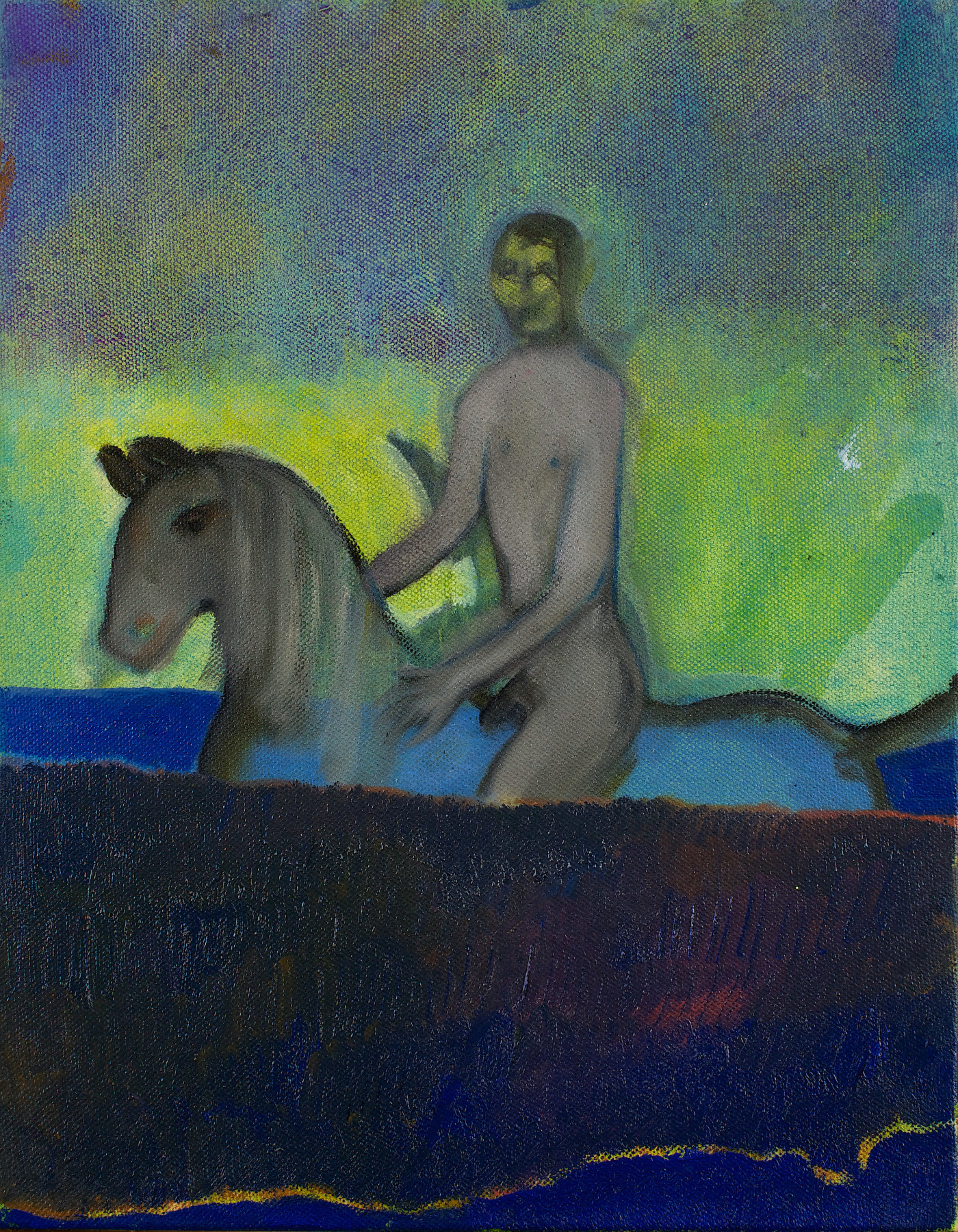 &quot;Riding in Water (Blue)&quot;, 2012