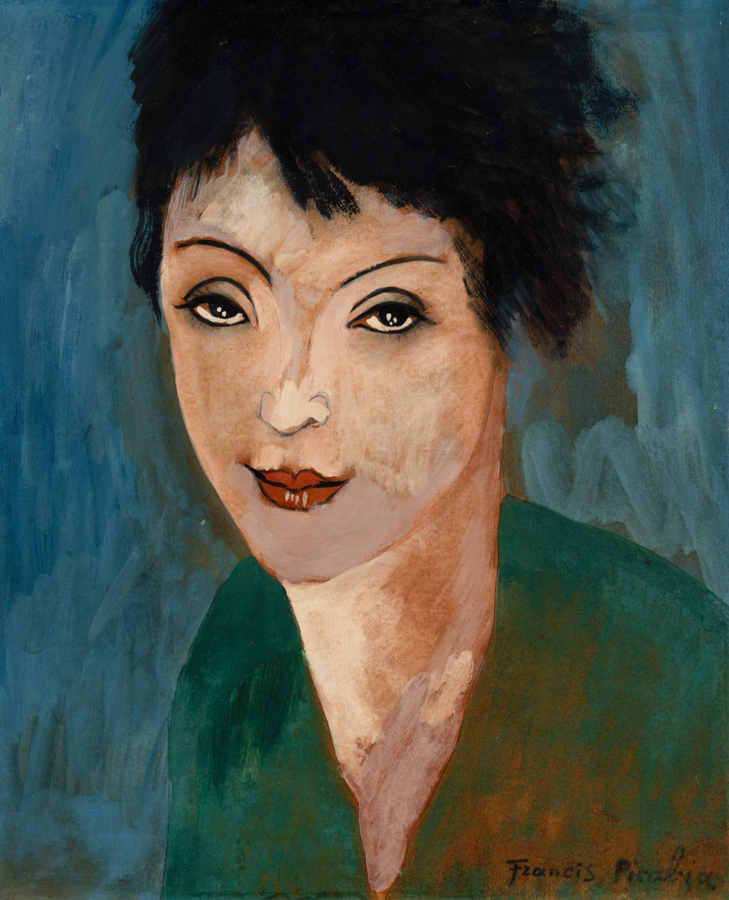 Francis Picabia

&amp;ldquo;T&amp;ecirc;te de femme&amp;rdquo;, ca. 1936-1937

Oil and pencil on board

18 x 15 inches

46 x 38 cm

PIC 158