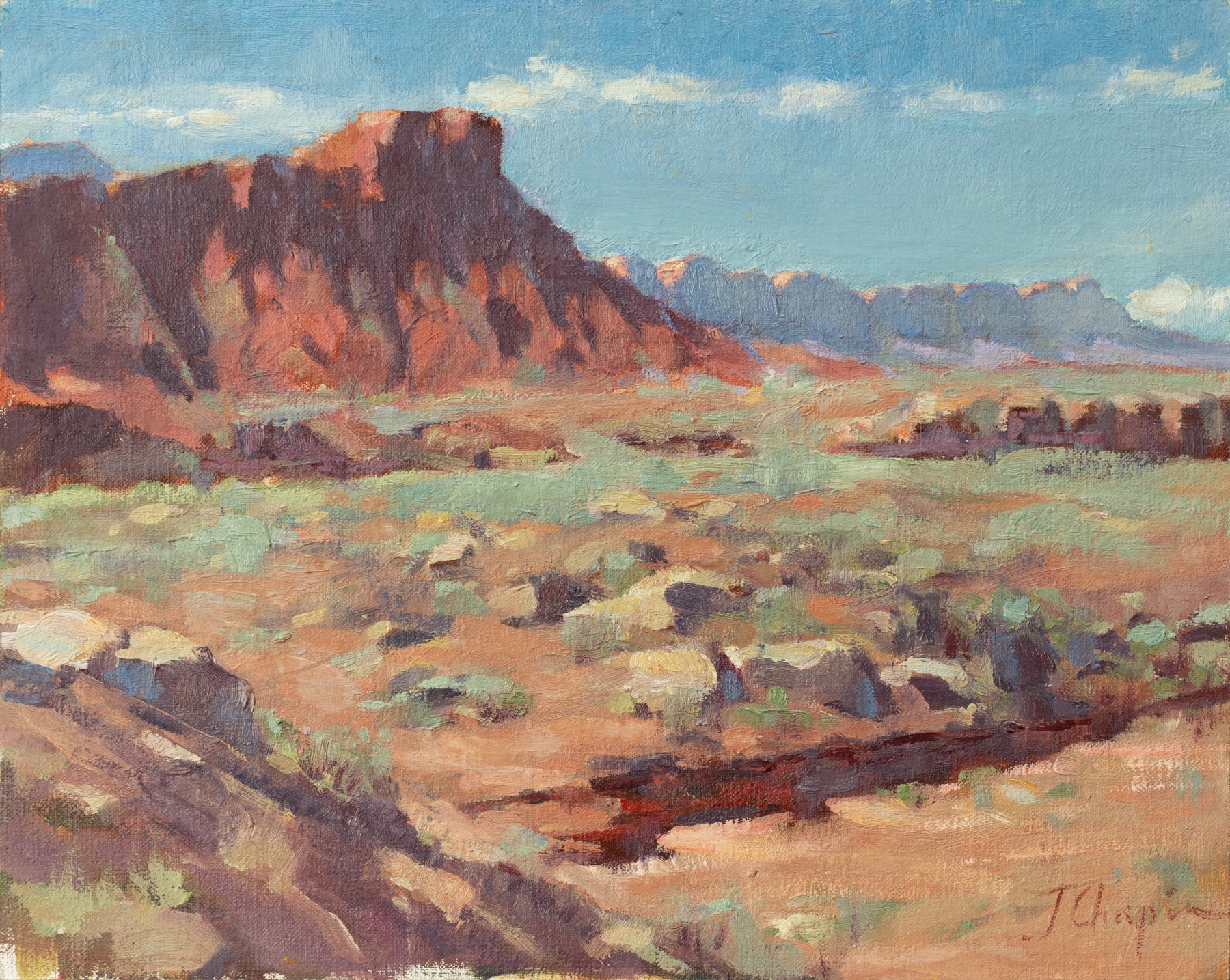 Jane Chapin: Plein Air Landscapes -  - Viewing Room - Silas Von Morisse Viewing Room