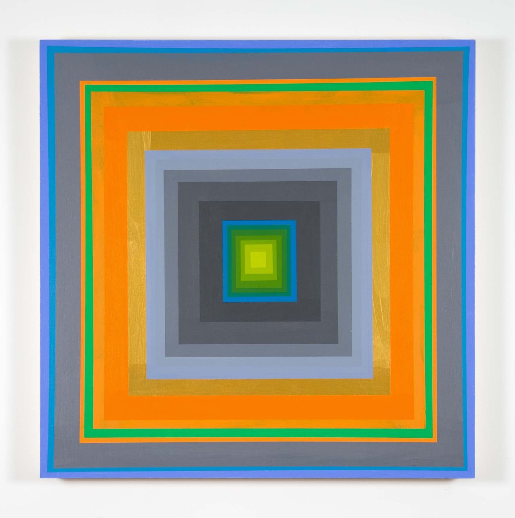 Gary Lang, CONCENTRICSQUARESIX, 2019, acrylic on canvas, 30&amp;nbsp;x 30&amp;nbsp;inches