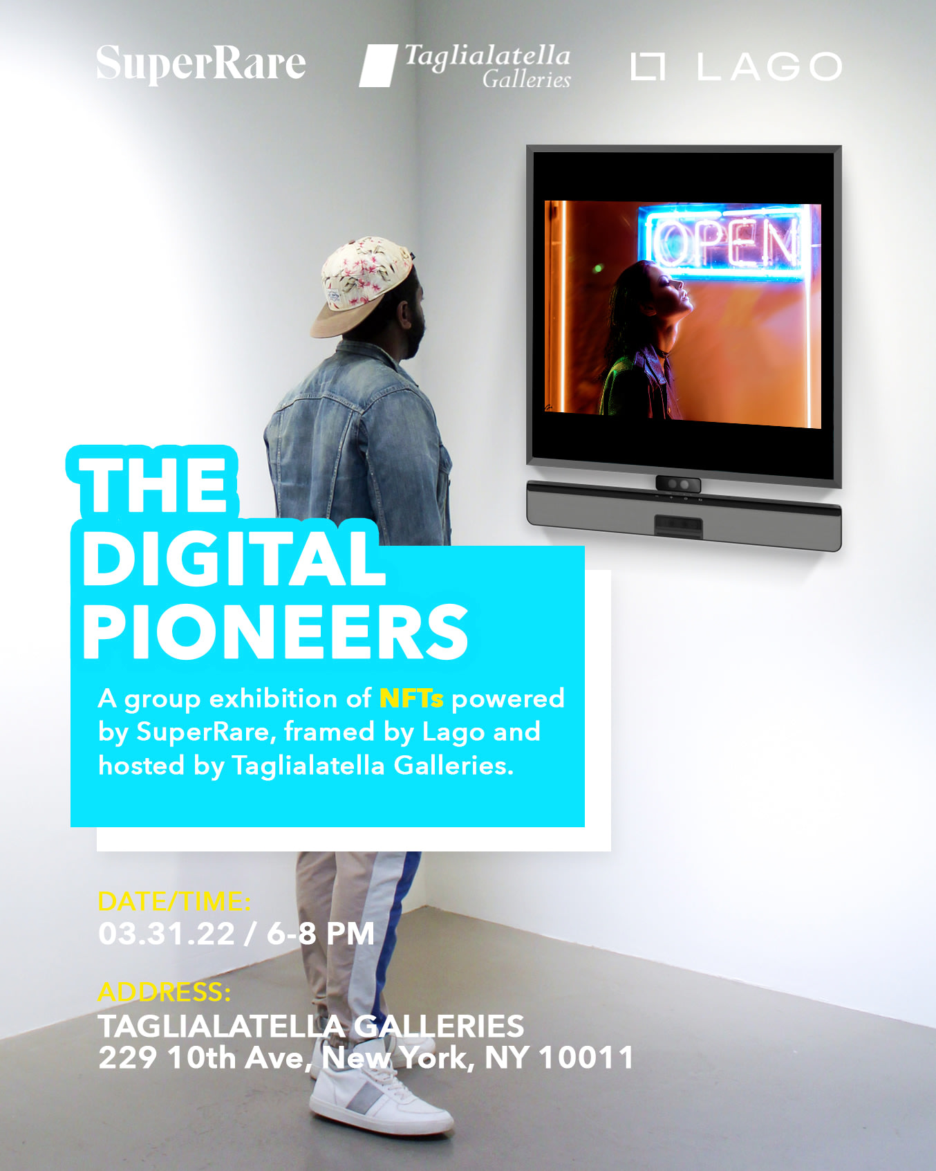 THE DIGITAL PIONEERS - SUPERRARE x LAGO x TAG NFTS - Viewing Room - Taglialatella Galleries Viewing Room