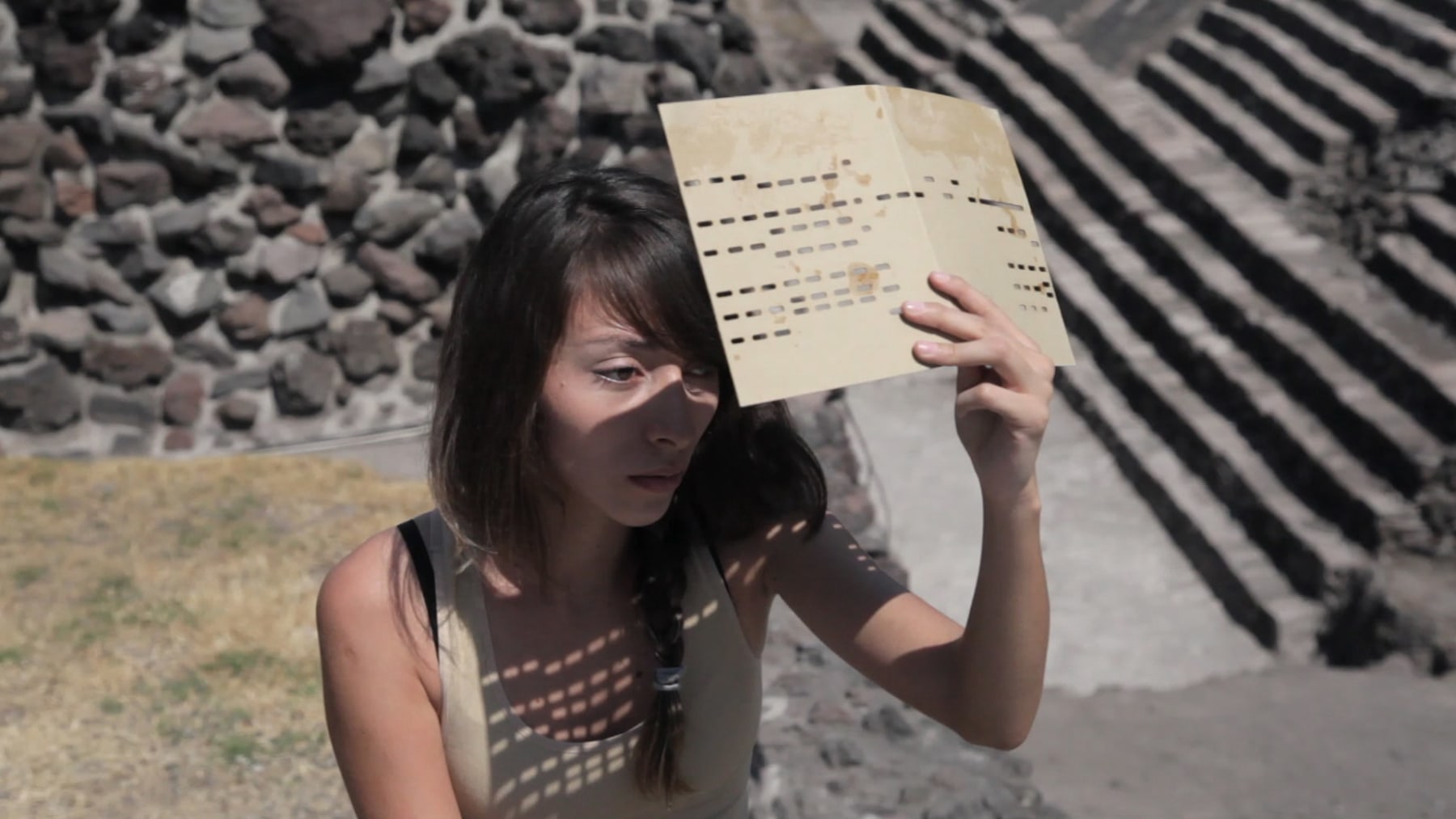 Still from Tlatelolco Clash, 2011, HD video projection, Dolby Digital 5.1, 11 min 49 sec