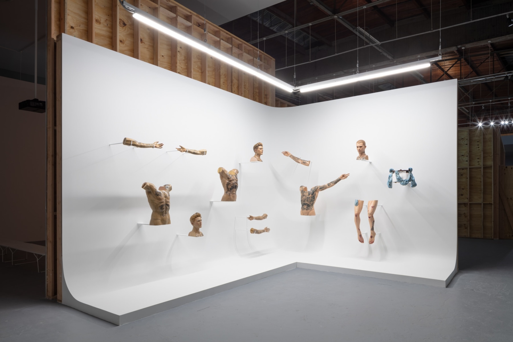 Installation view of Paul Pfeiffer: Prologue to the Story of the Birth of Freedom, November 12, 2023&amp;ndash;June 16, 2024 at The Geffen Contemporary at MOCA. Courtesy of The Museum of Contemporary Art (MOCA).&amp;nbsp;