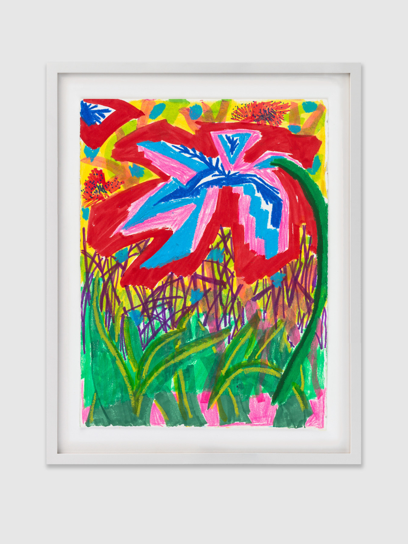 BRIGHT AND POSITIVE,&amp;nbsp;2020
Mixed media on paper, Image 38 x 28 cm / 15 x 11 in,
Frame 48 x 38 x 3.5 cm / 18 7/8 x 15 x 1 3/8 in