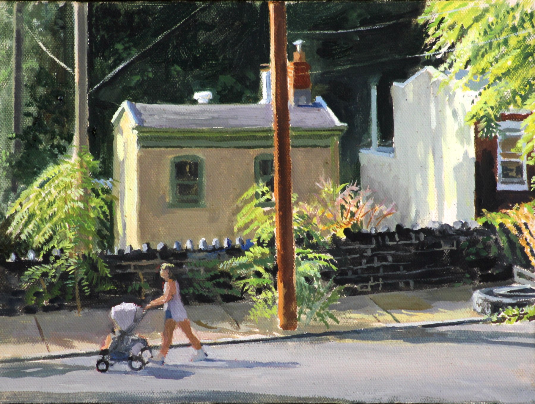 Morning Stroll, Oil On Canvas, 9&amp;quot; x 12&amp;quot;