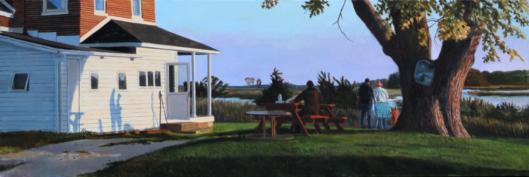 Sunset, Oil On Canvas, 24&amp;quot; x 72&amp;quot;