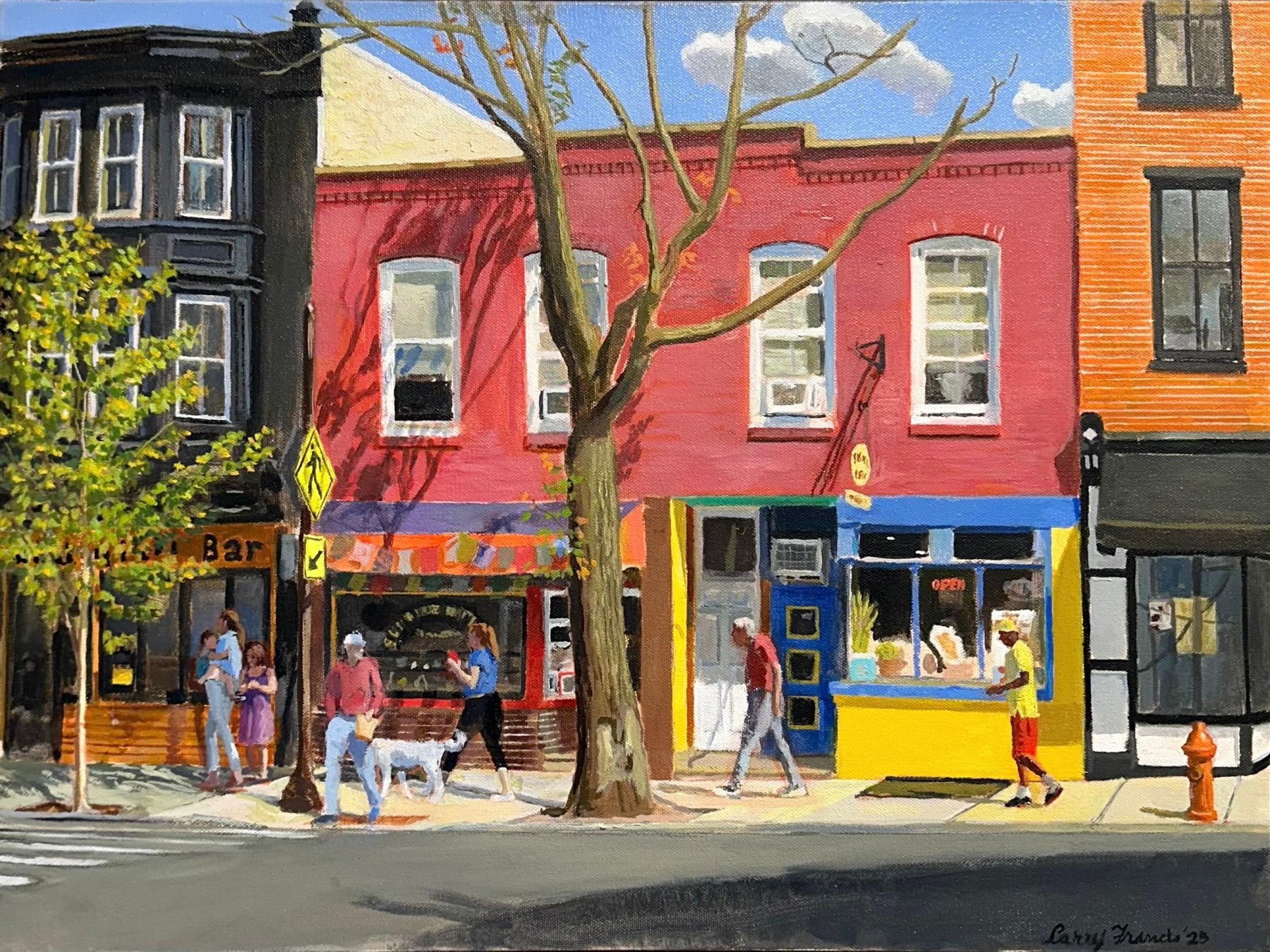 Larry Francis - Hill Town Paintings - Exhibitions - Gross McCleaf Gallery