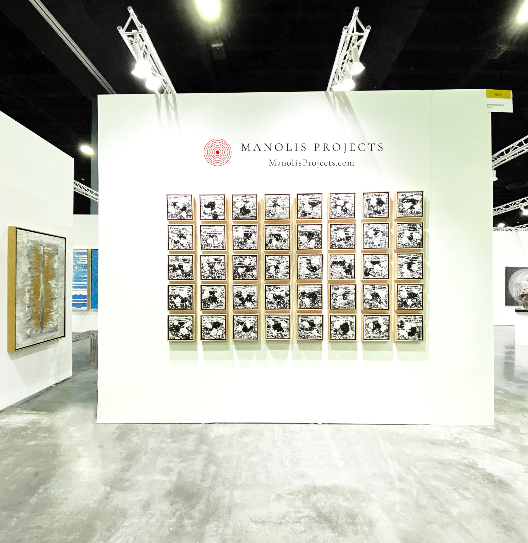 Entrance to the Manolis Projects Booth at Art Palm Beach 2020