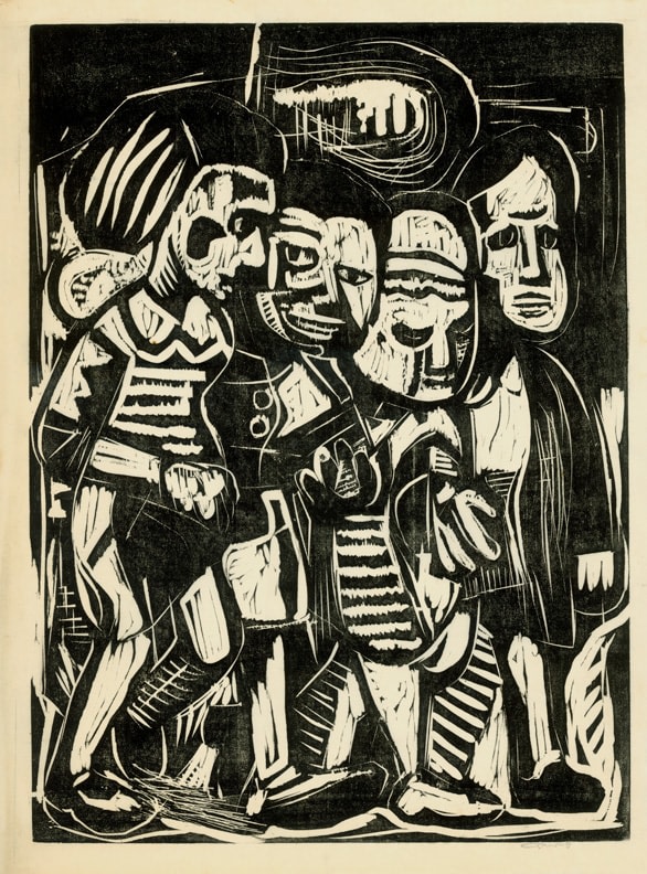 Illustration 23
Untitled, RBWWdC 4104-31-12, c. 1933
Oil Based Printers Ink/ Woodcut
on Japanese Paper
H:&amp;nbsp;​23 3/4 x W: 17 5/8 inches