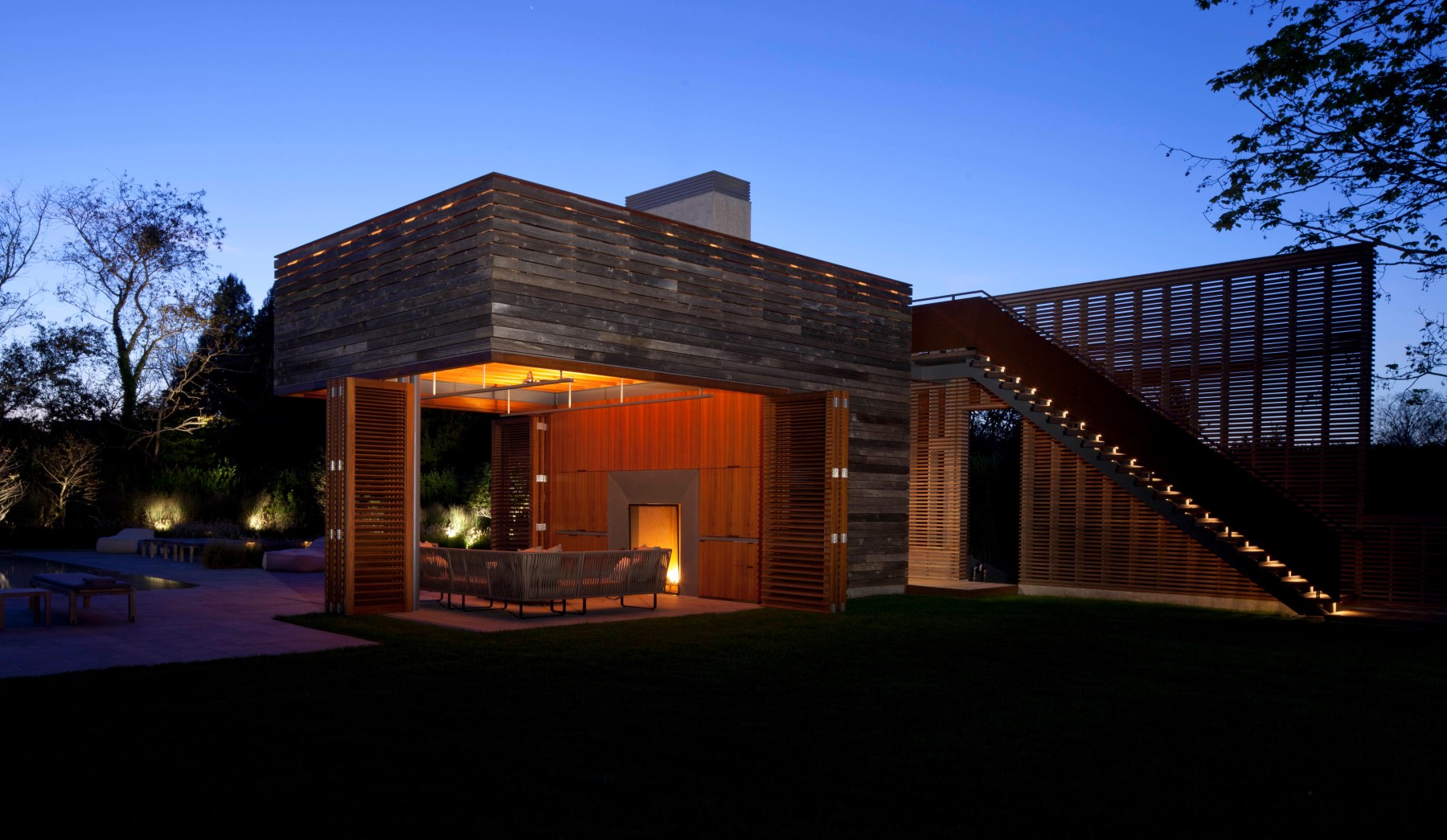 East Hampton Poolhouse - Projects - Baird Architects