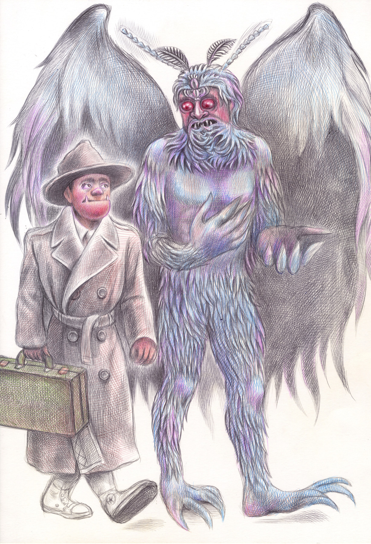 Emil Ferris: Monsters and Other Angels - SELECTED RECENT DRAWINGS - Viewing Room - Steven Kasher Features