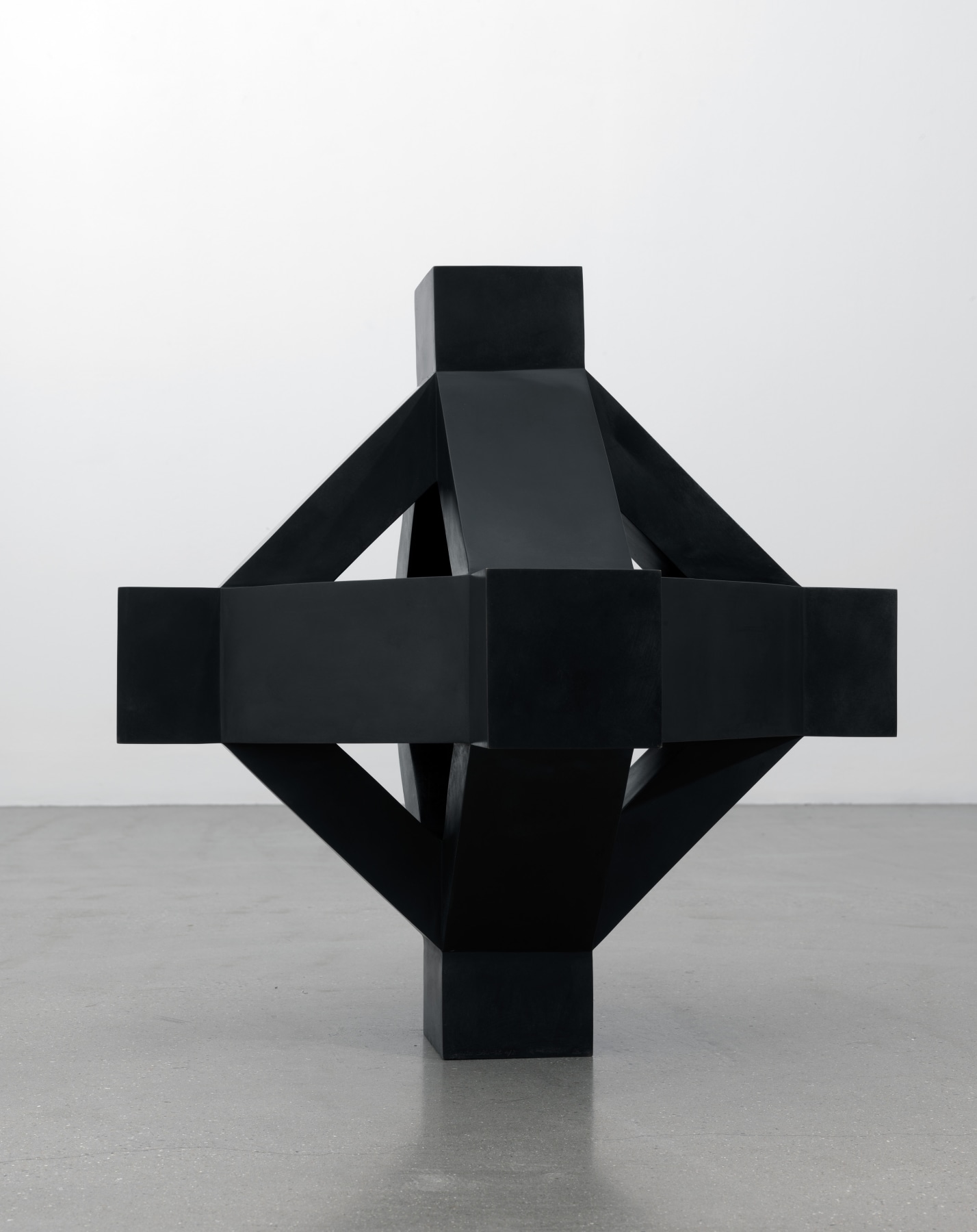 Cast bronze, black patina
32 &amp;times; 32 &amp;times; 32 in. (81.3 &amp;times; 81.3 &amp;times; 81.3 cm), edition AP
Tia Collection, Santa Fe, NM