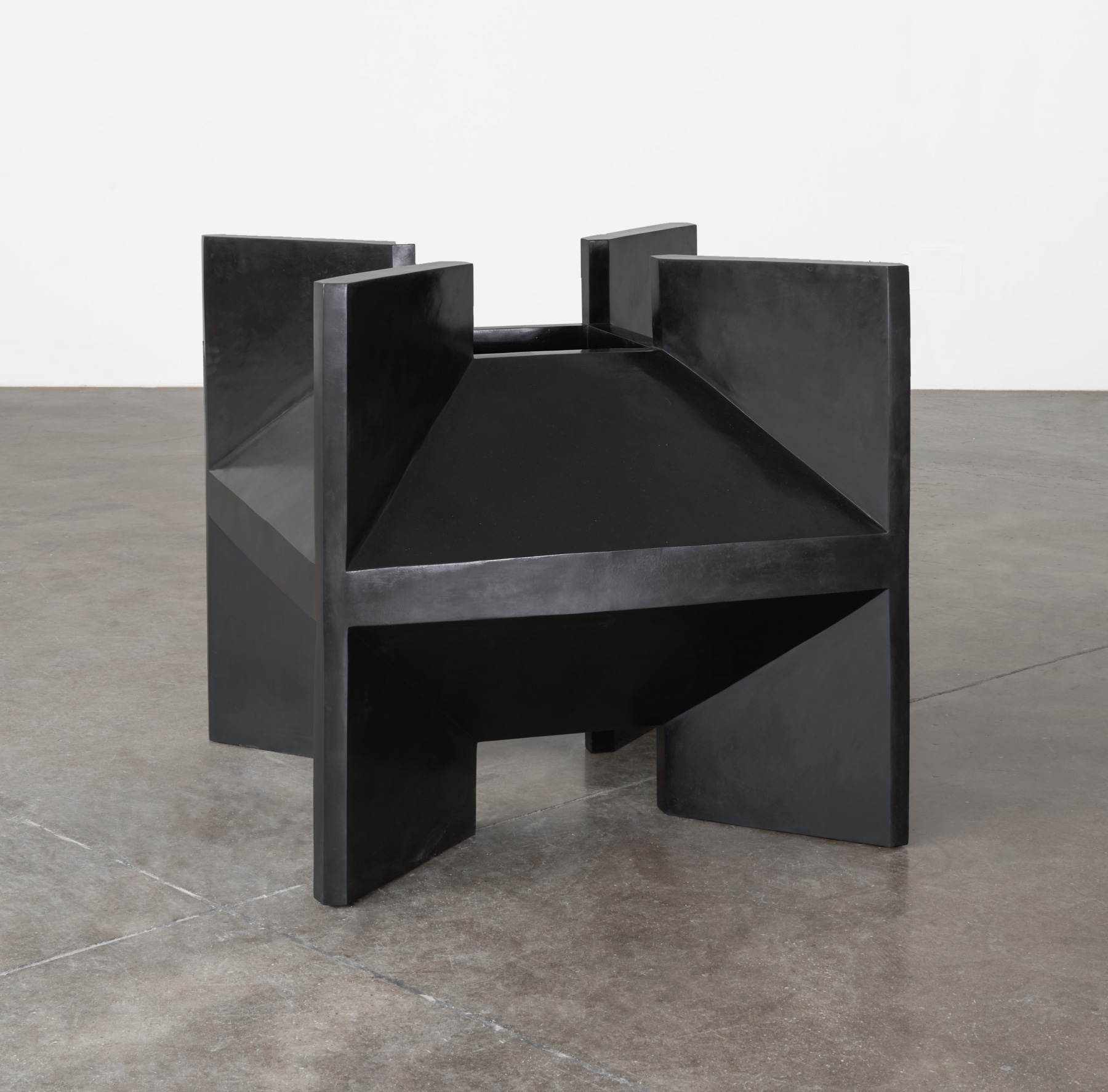 Cast bronze, black patina
33 &amp;times; 33 &amp;times; 33 in. (83.8 &amp;times; 83.8 &amp;times; 83.8 cm), edition 2/6
Tony Smith Estate