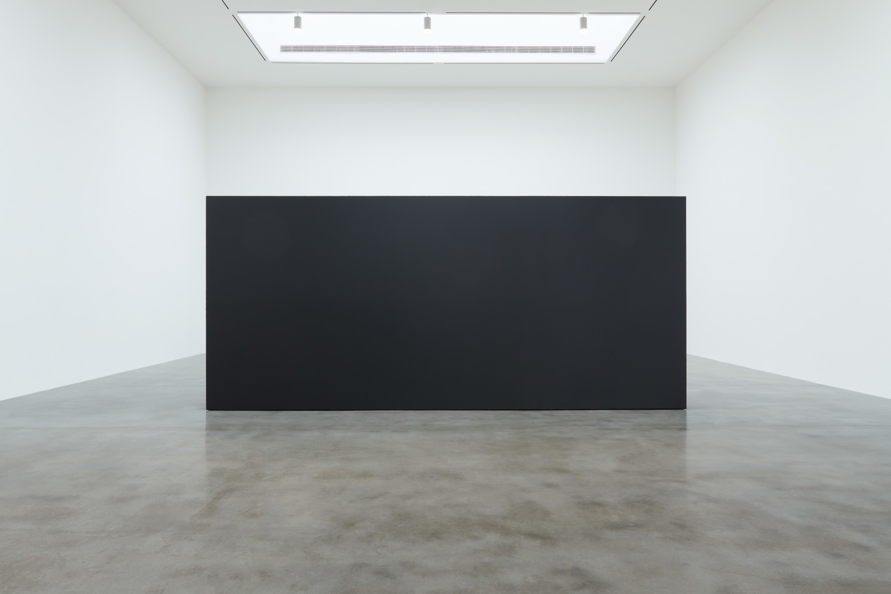 Steel, painted black
8 ft. &amp;times; 24 in. &amp;times; 18 ft. (243.8 &amp;times; 61 &amp;times; 548.6 cm), edition 3/3
Wall, New Piece, One-Two-Three. Pace Gallery, New York, 2023