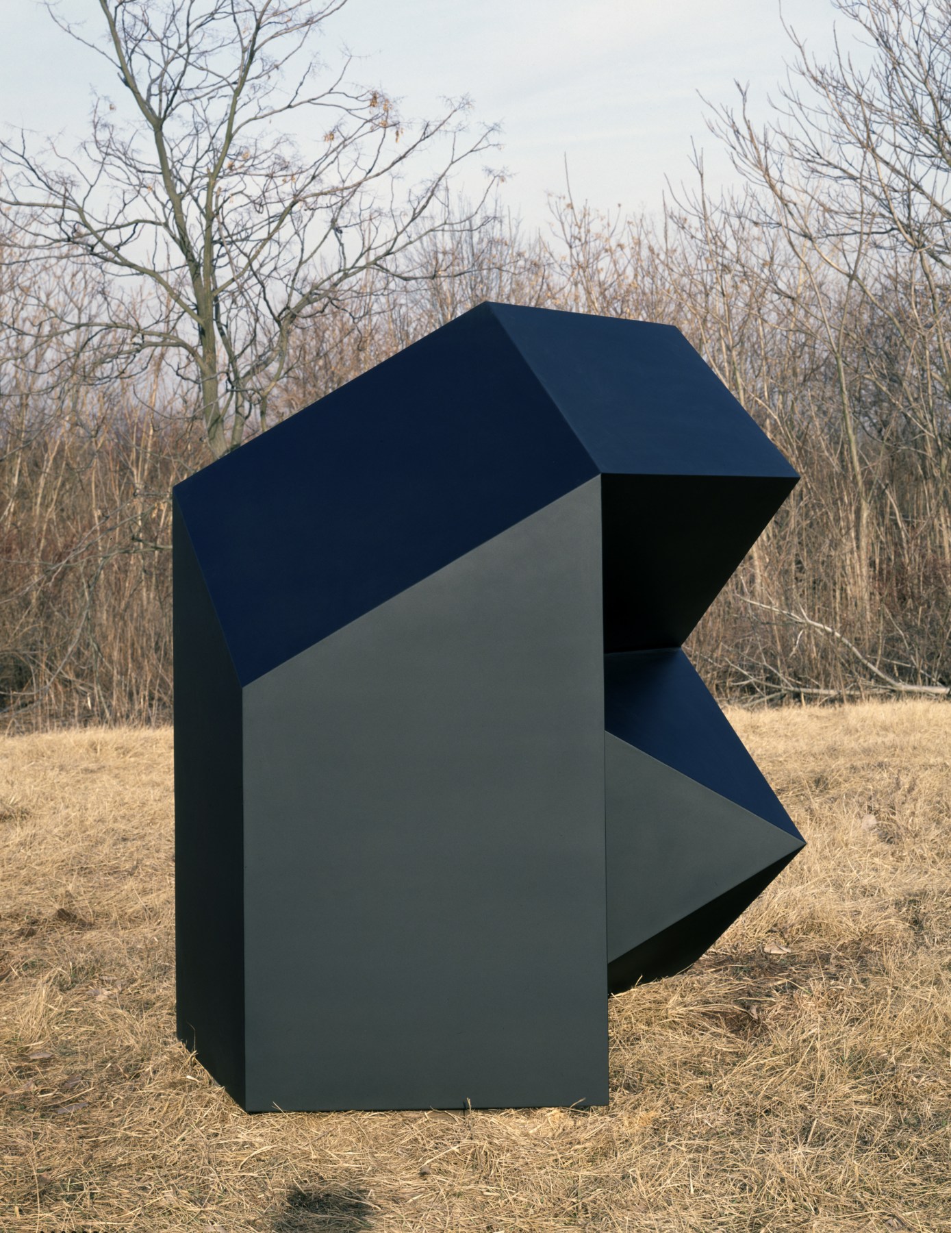 Welded bronze, black patina
6 ft. 8 in. x&amp;nbsp;6 ft. 8 in. x 4 ft. 9 in.&amp;nbsp;(203.2 &amp;times; 203.2 &amp;times; 144.8 cm), edition 3/6
Private collection
Dedication: Jean Charlot