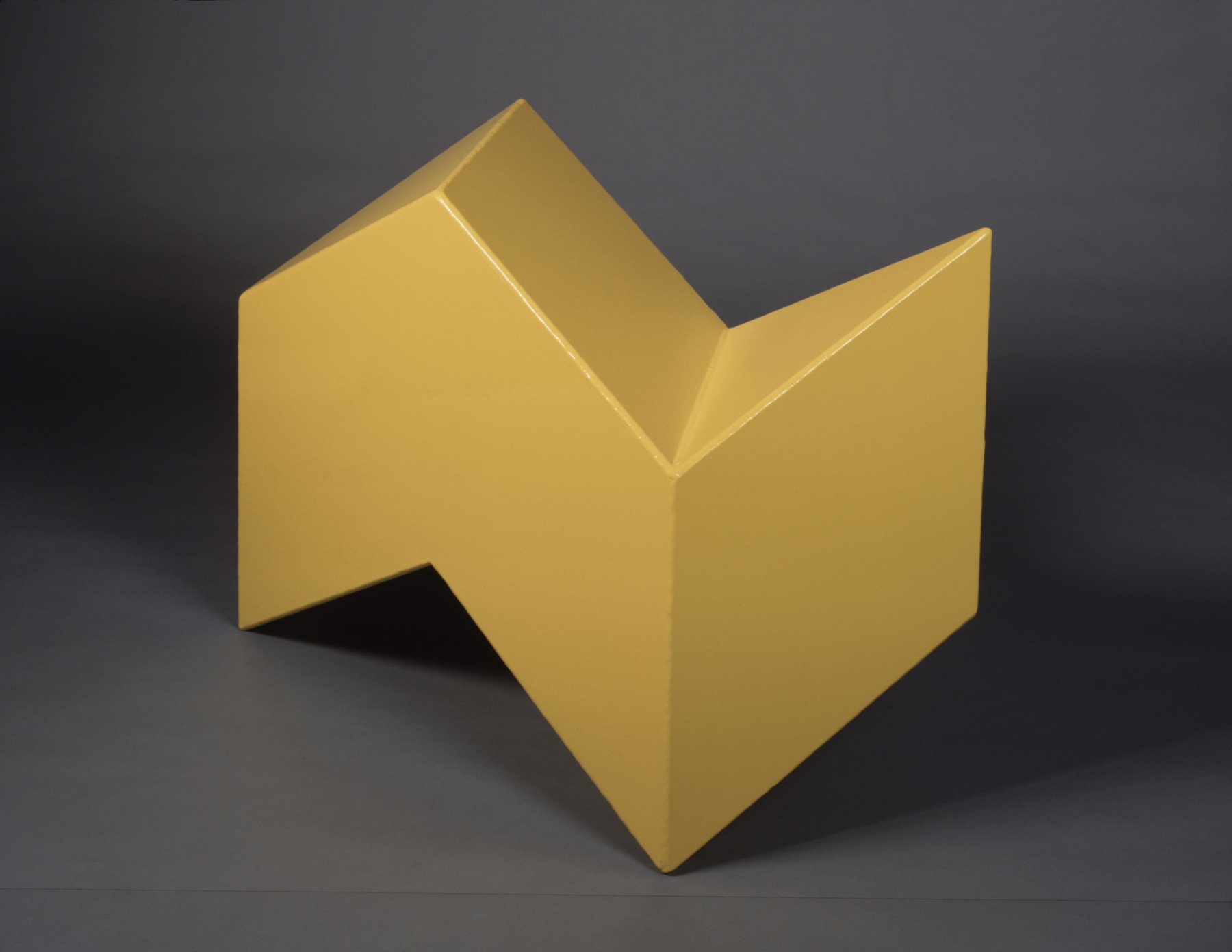 Steel, painted yellow
301&amp;frasl;4 &amp;times; 44 &amp;times; 17 in. (76.8 &amp;times; 111.8 &amp;times; 43.2 cm), unique
Private collection