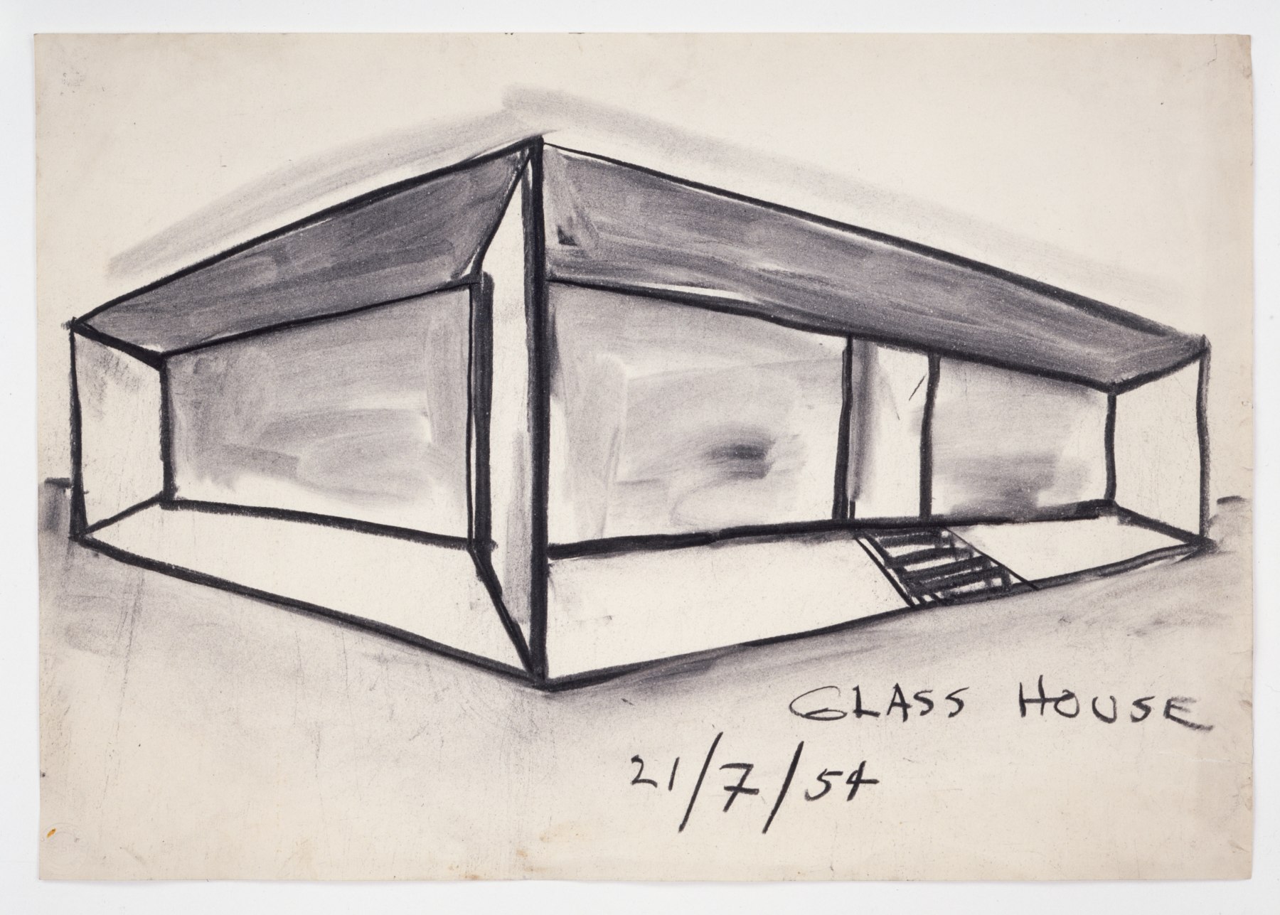 Perspective, charcoal on paper
12 1/8 &amp;times; 17 3/8 in. (30.8 &amp;times; 44.1 cm)