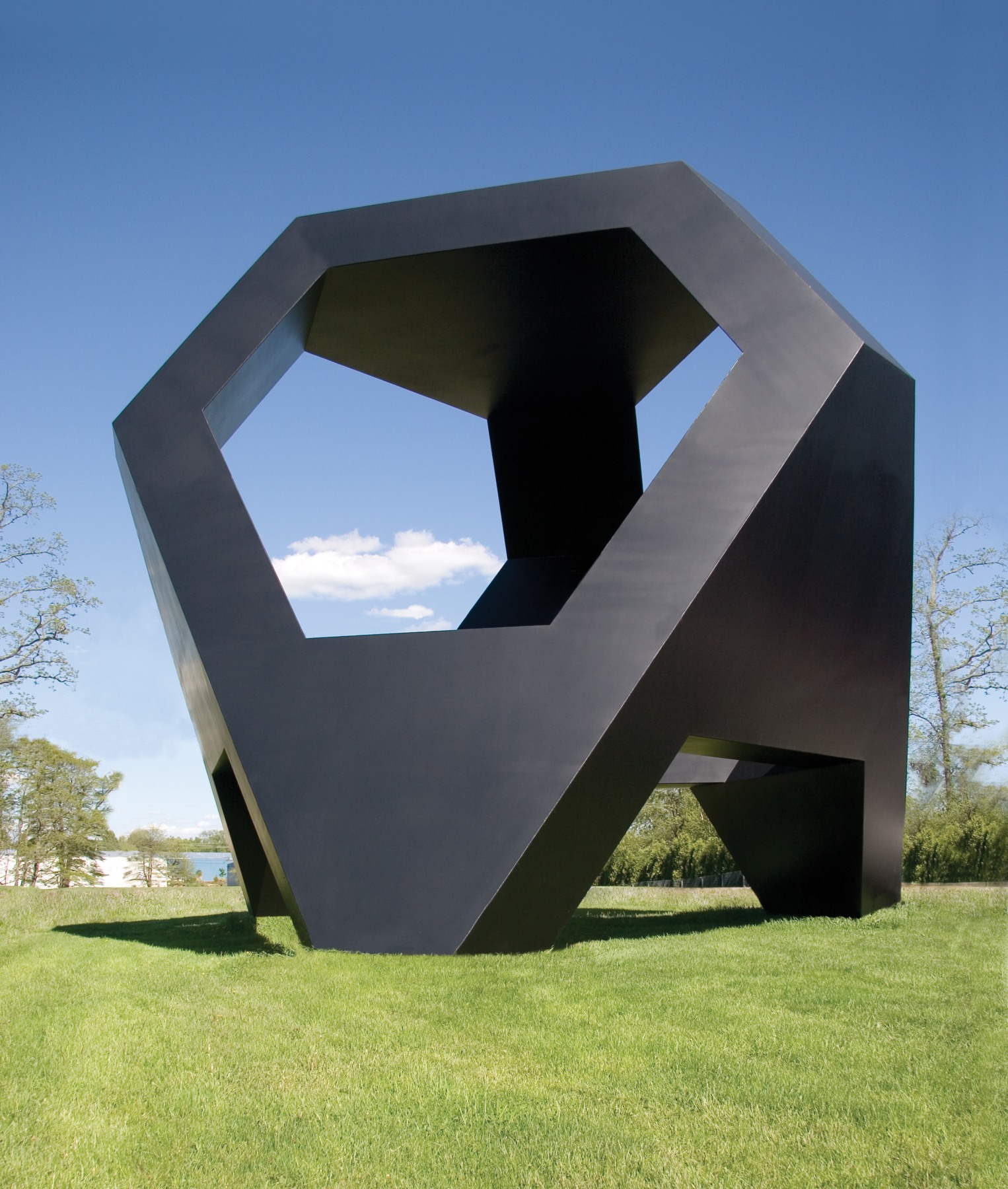 Aluminum, painted black
33 ft. 11 in. &amp;times; 36 ft. 11 in. &amp;times; 36 ft. 11 in. (10.34 &amp;times; 11.25 &amp;times; 11.25 m), edition 1/3
Qatar Museums, Doha