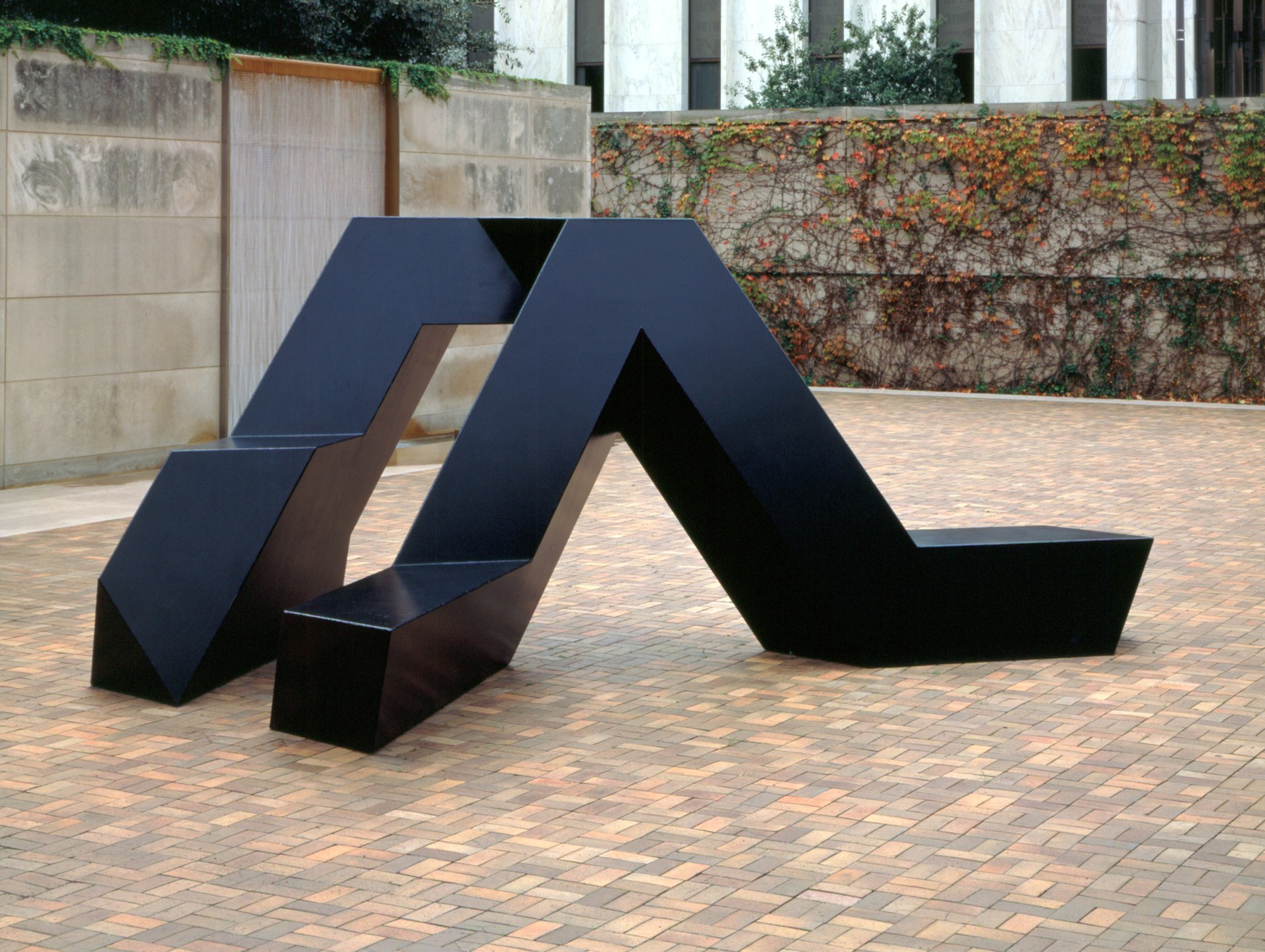 Steel, painted black
7 ft. 7 1/4 in. &amp;times; 18 ft. 8 in. &amp;times; 11 ft. 3 in. (231.8 &amp;times; 569 &amp;times; 342.9 cm), edition 2/3
Dallas Museum of Art, TX