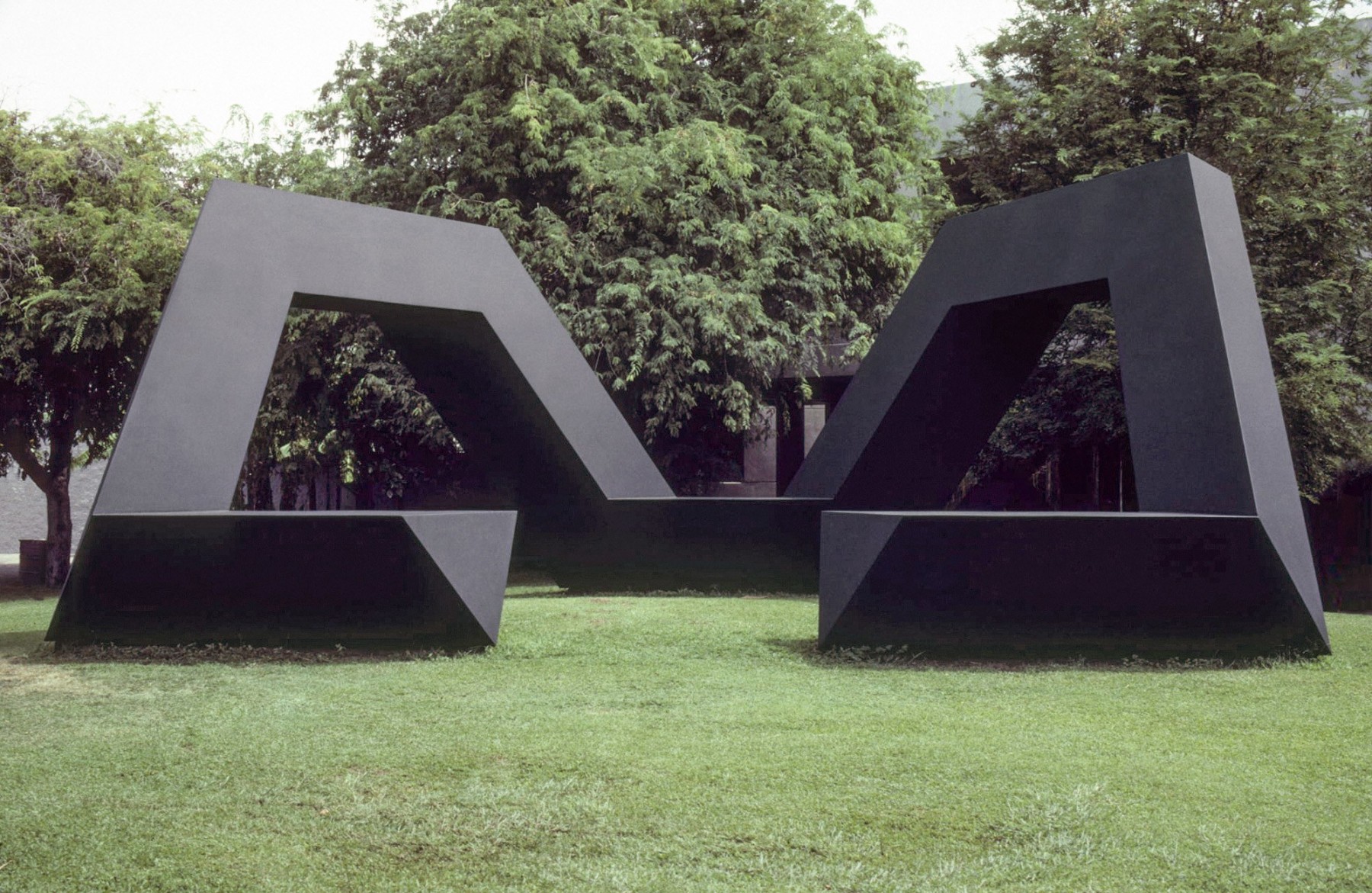 Steel, painted black
15 &amp;times; 37 &amp;times; 20 ft. (4.57 &amp;times; 11.28 &amp;times; 6.1 m), unique
Hawai&amp;#39;i State Foundation on Culture and the Arts, Honolulu
