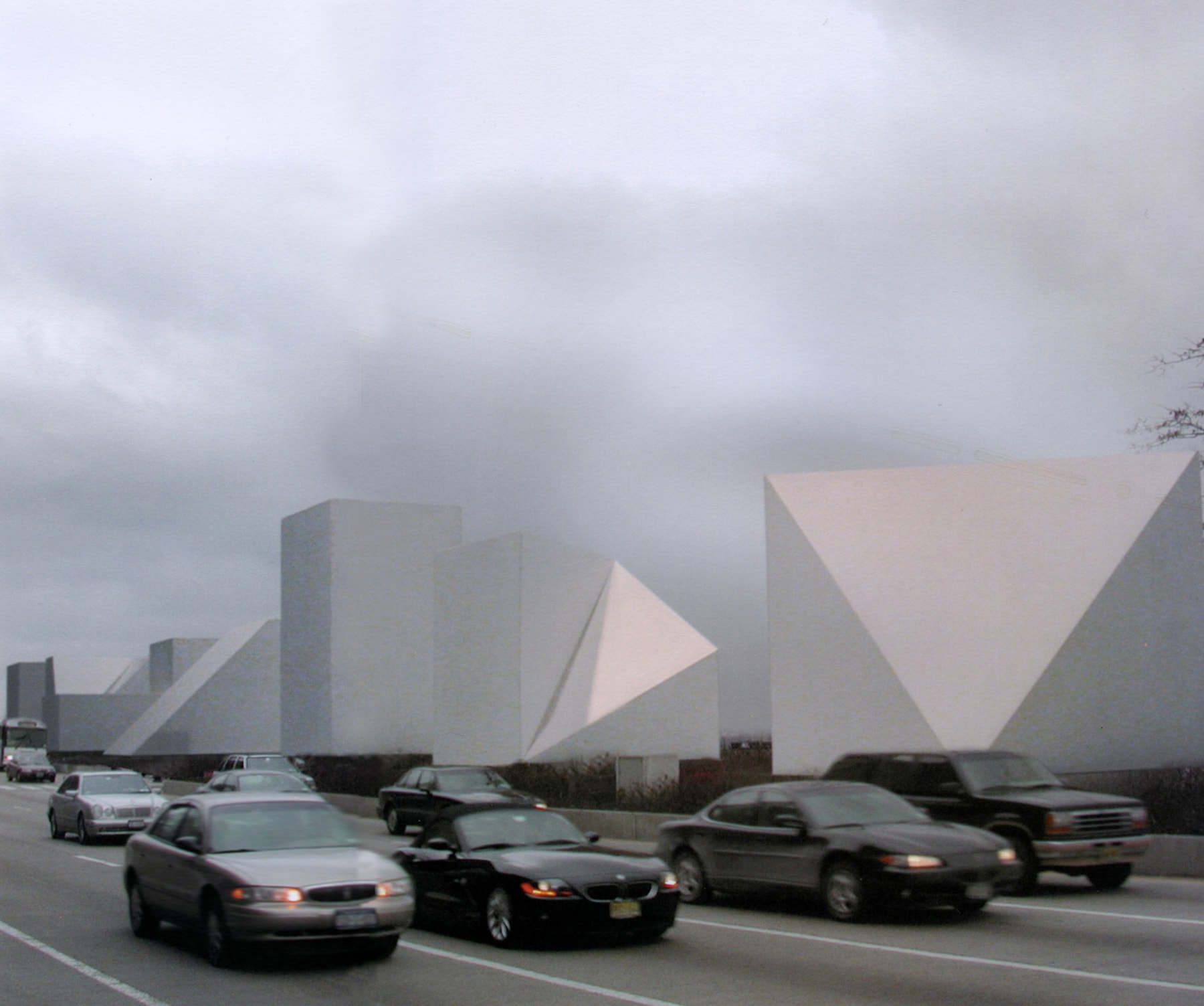 Untitled (Row II), digital visualization,
Projected in steel, dimensions unknown