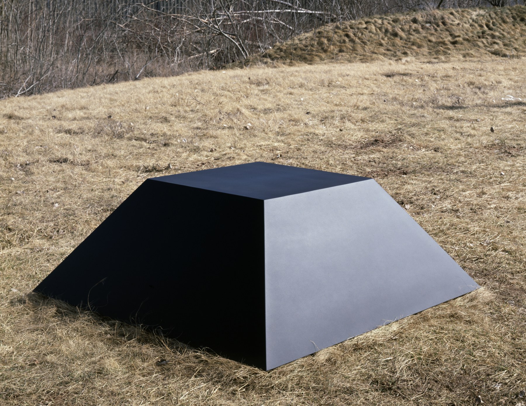 Welded bronze, black patina
28 in. &amp;times; 6 ft. 8 in. &amp;times; 6 ft. 8 in. (71.1 &amp;times; 203.2 &amp;times; 203.2 cm), edition 2/6
Cantor Center for the Visual Arts, Stanford University, CA
Dedication: David Gregory