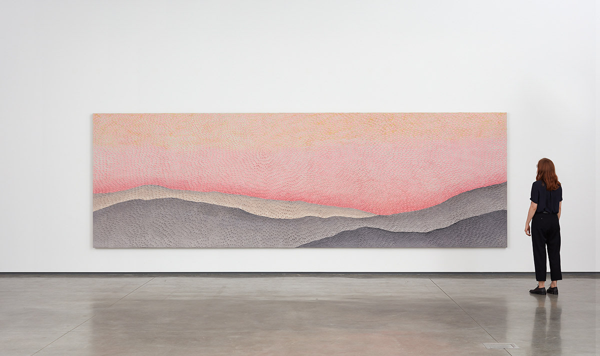 Jennifer Guidi Thoughts Move Along Your Ridge (Painted Sand SF #3P, Pink Sky),&nbsp;2017