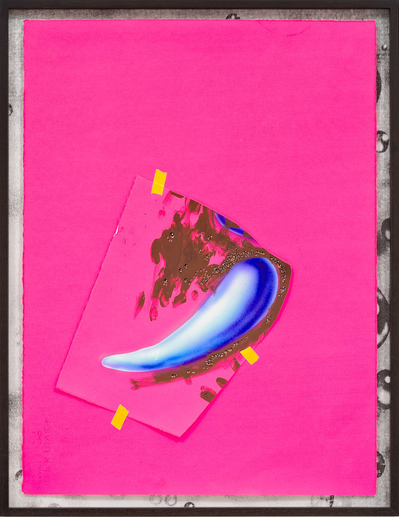 Aaron Curry Pink, Blue Burst Brown, 2010