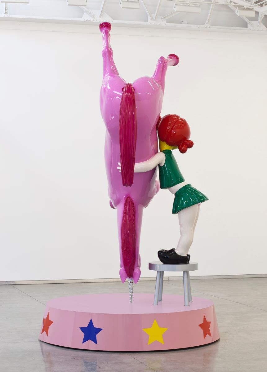 Richard Jackson Little Girl and Upside Down Unicorn, 2011