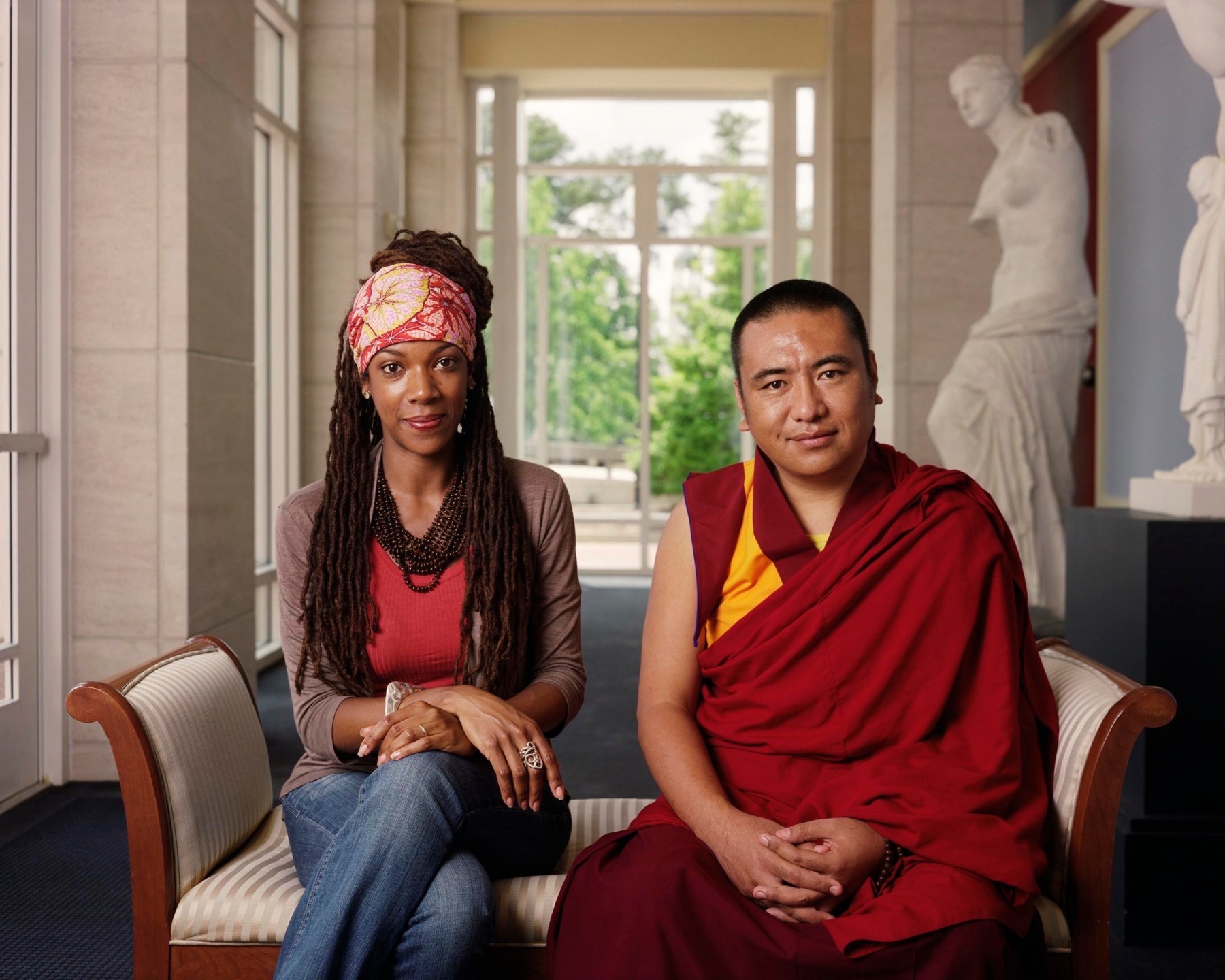 Kali-Aahset Amen and Geshe Ngawang Phende, 2010&nbsp;