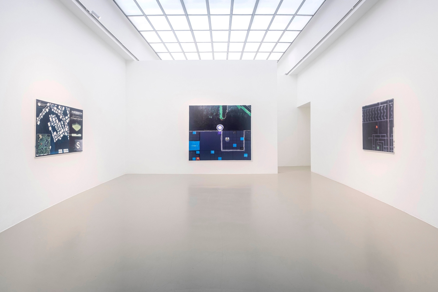 Simon Denny - Metaverse Landscapes - Viewing Room - Petzel Gallery