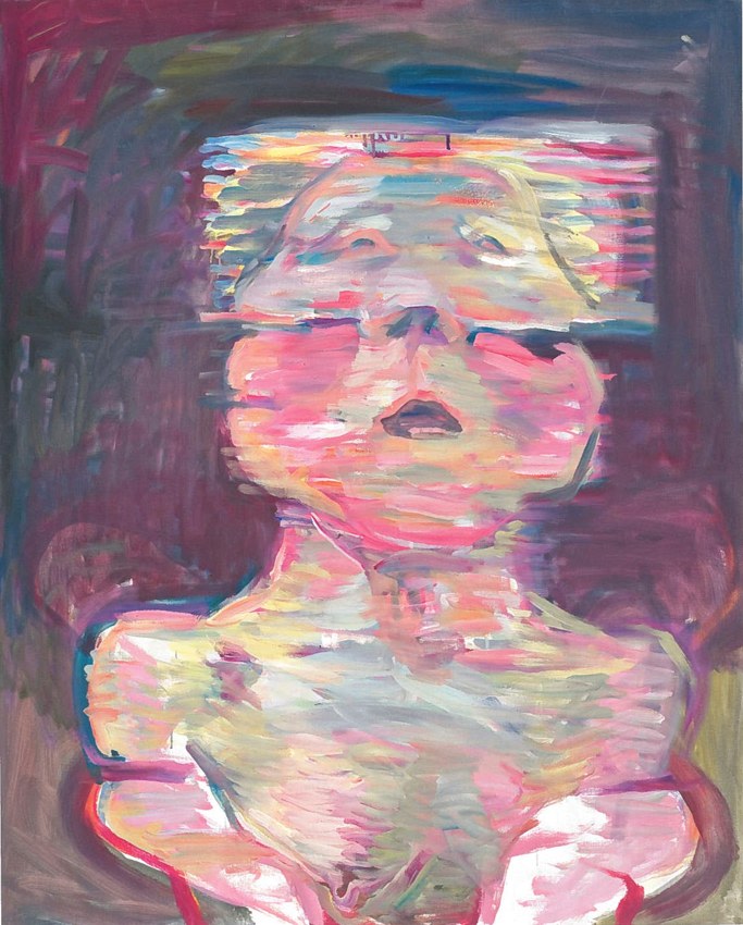Maria Lassnig, Transparentes Selbstportraet (Transparent Selfportrait)