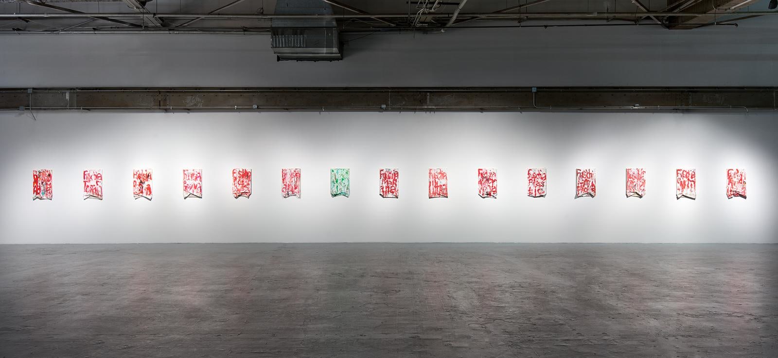  Installation view of William Pope.L: Trinket, March 20&ndash;June 28, 2015 at The Geffen Contemporary at MOCA, courtesy of the artist and The Museum of Contemporary Art, Los Angeles, photo by Brian Forrest