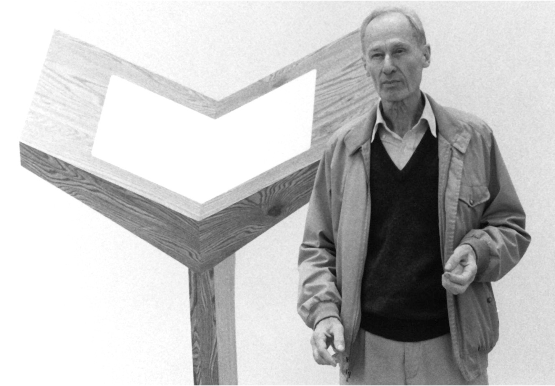 Richard Artschwager in his studio, 1970s