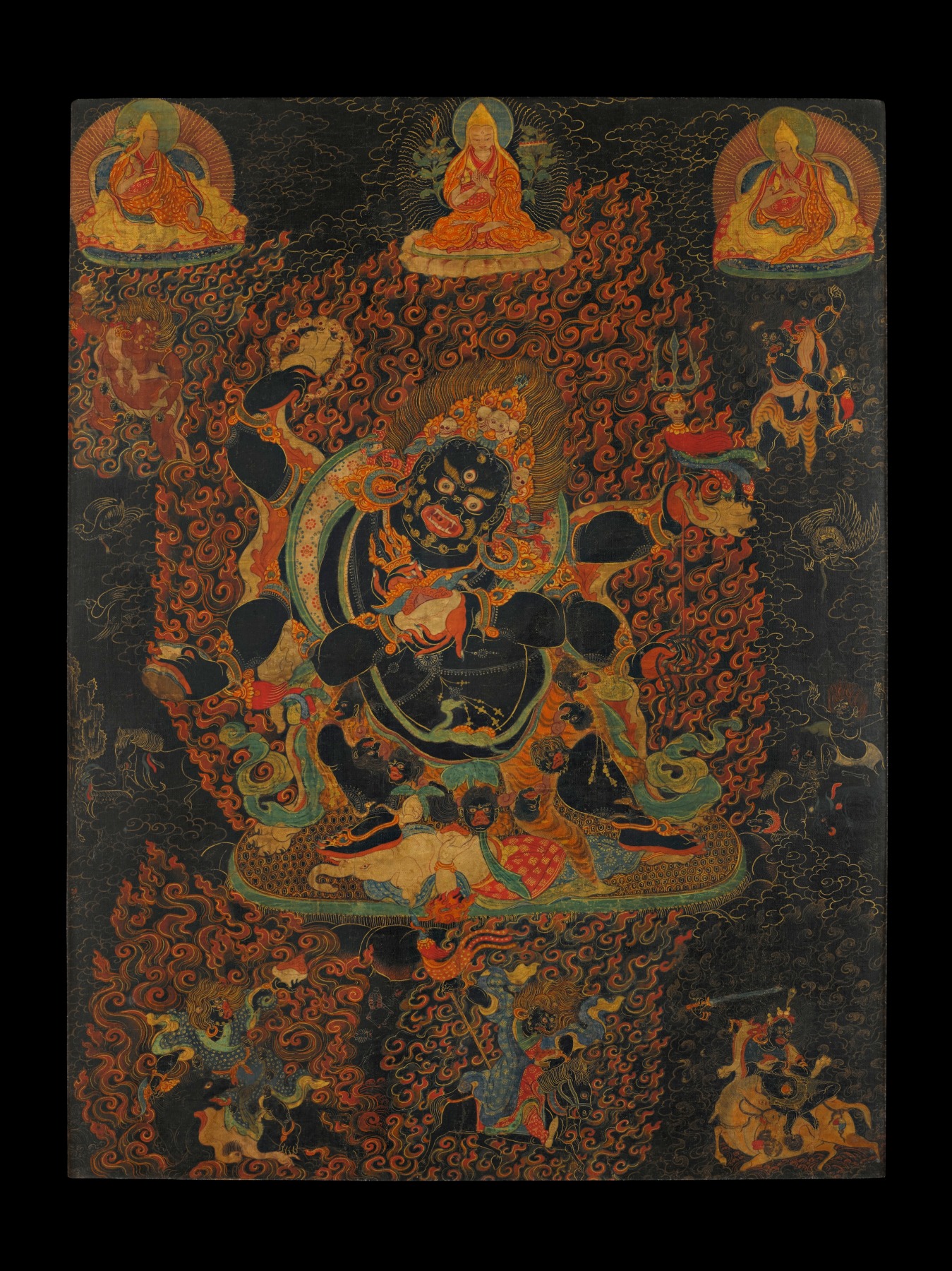 Large image of six-armed Mahakala
