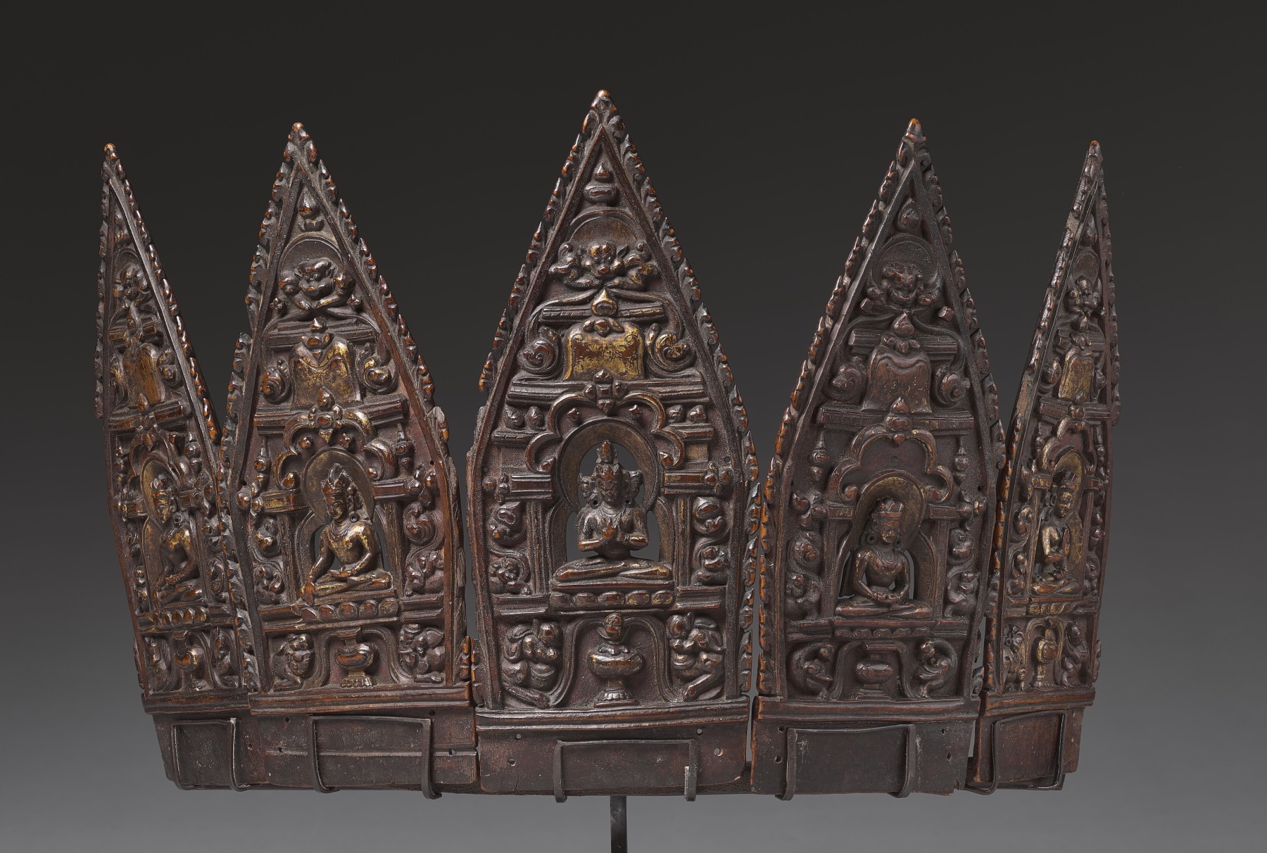 Crown with the Five Tathagatas - Tibet - Artworks-Items - Carlton Rochell