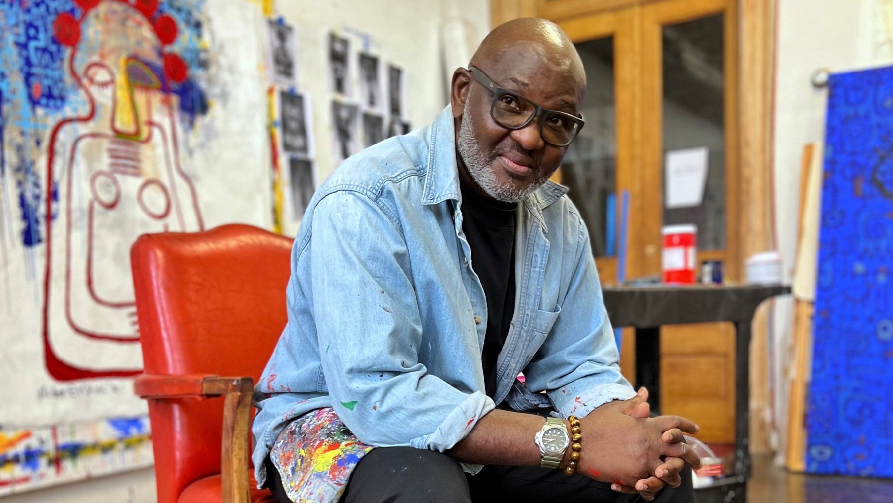 Victor Ekpuk - Looking Back and Forward - Exhibitions - Aicon Art
