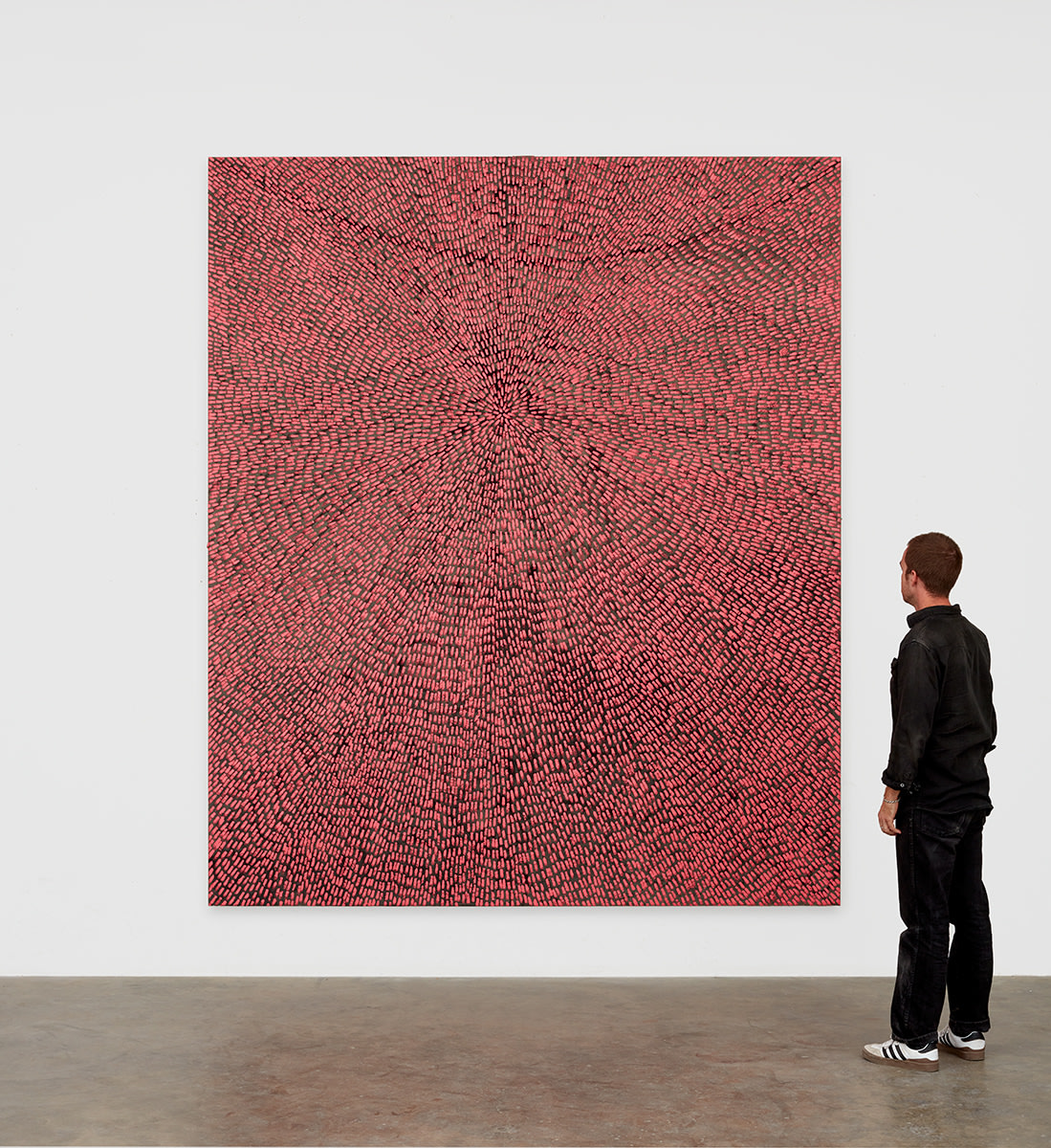 Jennifer Guidi Seen In Stillness (Universe Mandala SF #5G, Rose, Black Sand),&nbsp;2017
