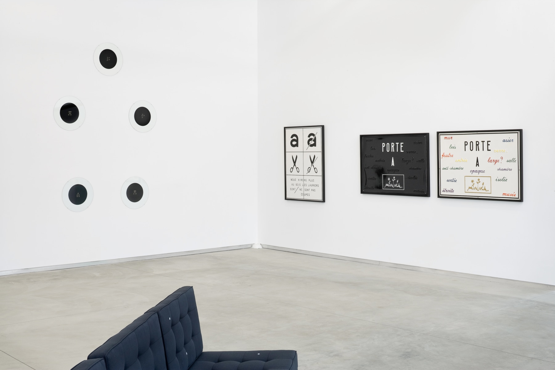 James Lee Byars, Marcel Broodthaers, Matthew Brannon, William E. Jones