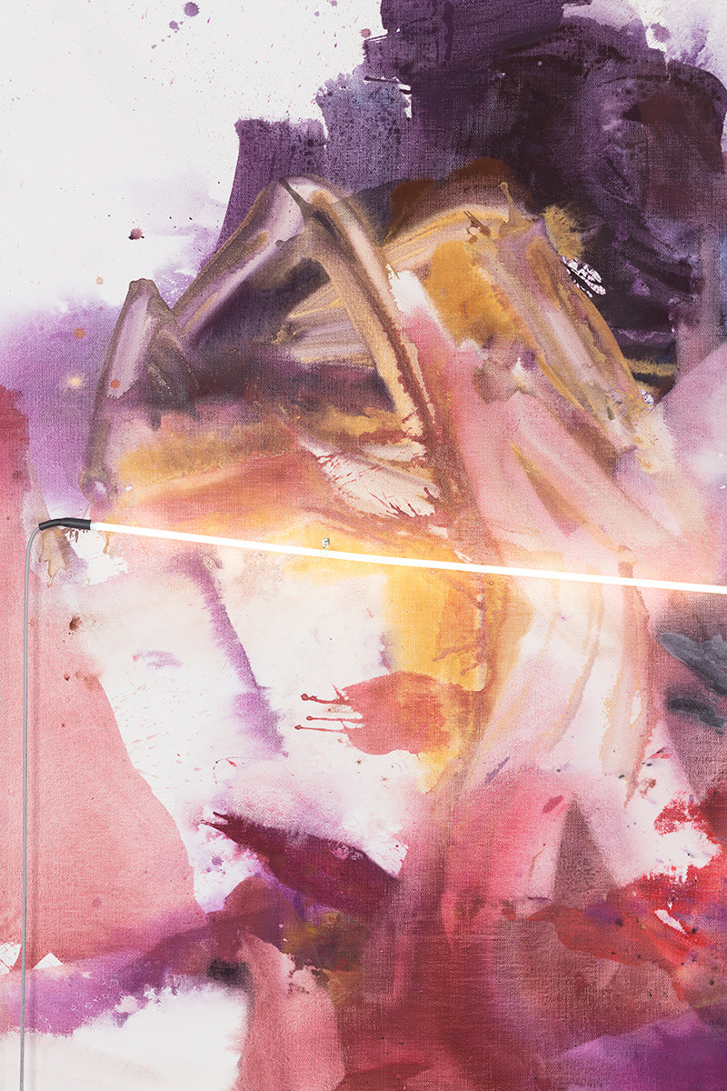 Mary Weatherford Butterfly, 2017
