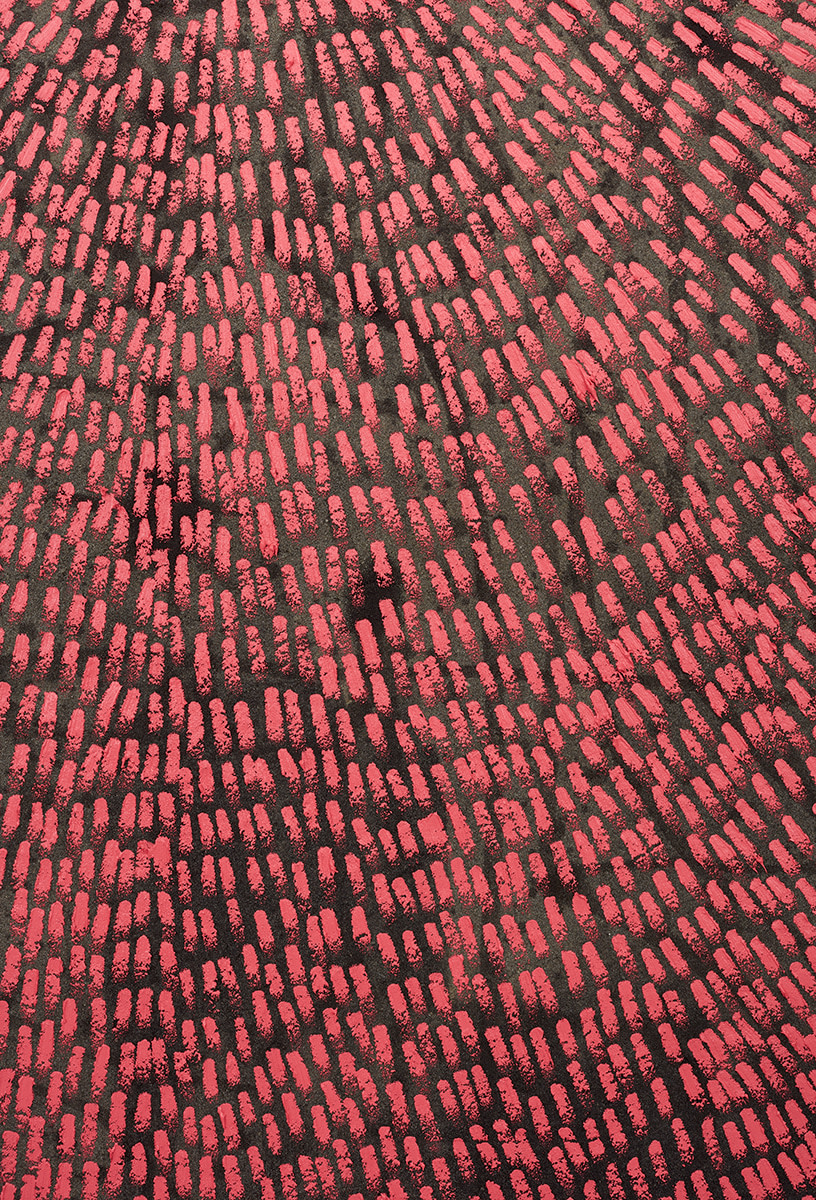 Jennifer Guidi Seen In Stillness (Universe Mandala SF #5G, Rose, Black Sand),&nbsp;2017