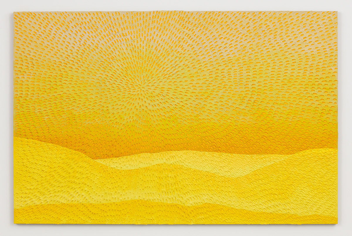 Jennifer Guidi Breath Fills You (Painted Sand SF #2P, Yellow Sky), 2017