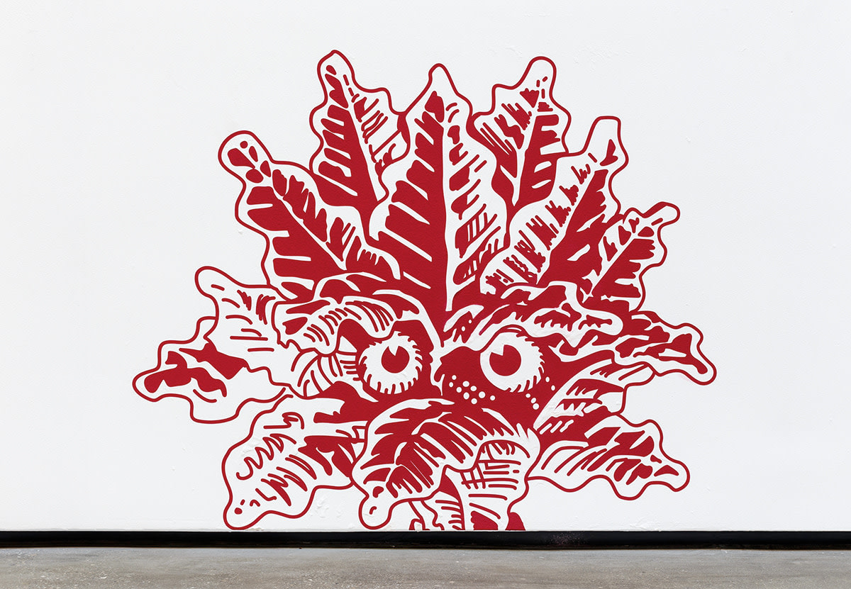 John Armleder Angry Kale 3, 2015