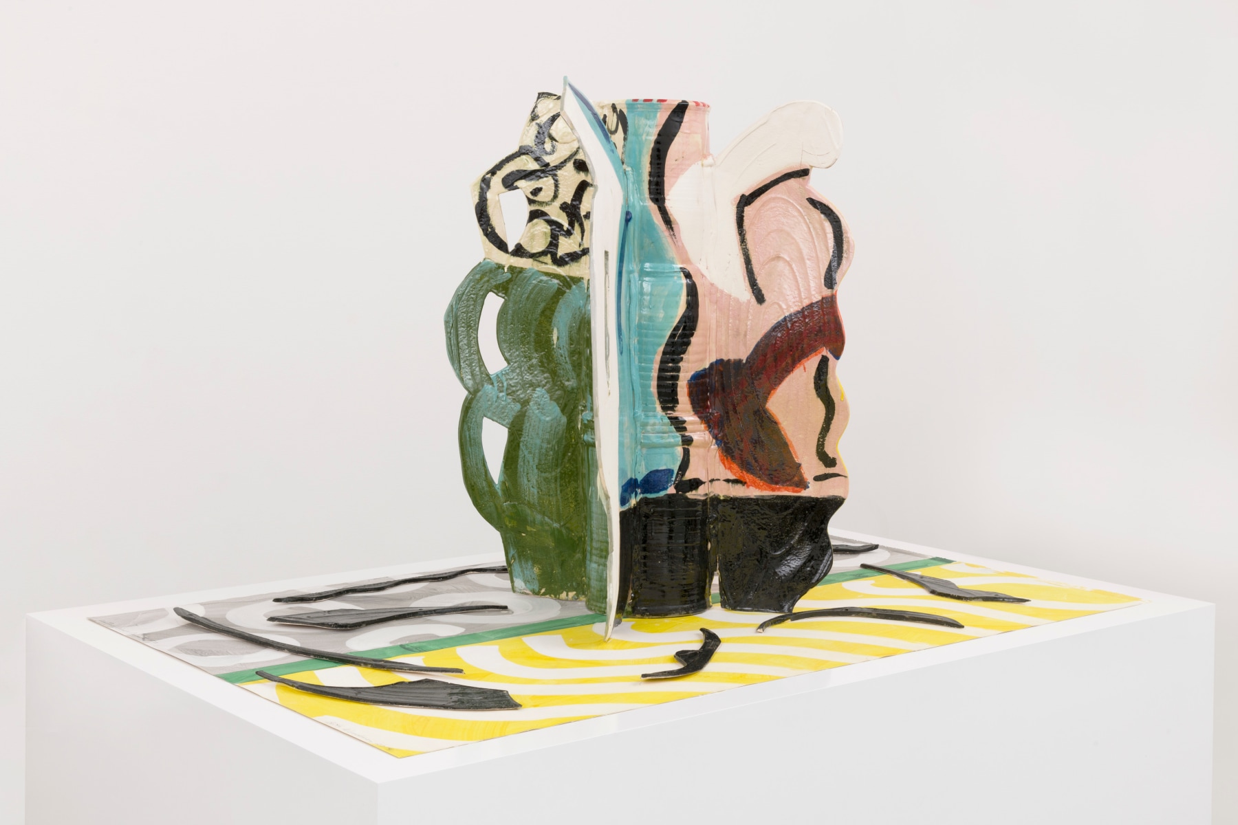 Betty Woodman Aztec Vase and Carpet #7, 2014