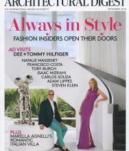Architectural Digest, Anthony Miler in the home of Francisco Costa, September 2014