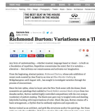 HUFFPOST ARTS &amp; CULTURE, Richmond Burton: Variations on a Theme by Gabrielle Selz