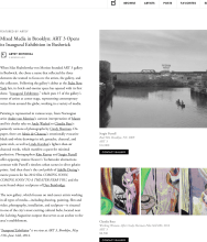 ARTSY Editorial  | Mixed Media in Brooklyn: ART 3 opens its Inaugural Exhibition in Bushwick.