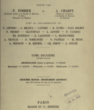 TRAITE D'ANATOMIE HUMAINE  by A. Charpy and P. Poirier (Alexis de Chaunac, A Dance with Life &amp; Death)