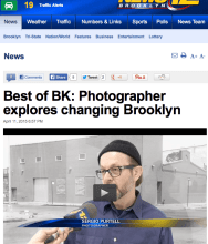 News 12 Brooklyn, Best of Brooklyn: Photographer explores changing Brooklyn, by Amanda Plasencia, April 11, 2015